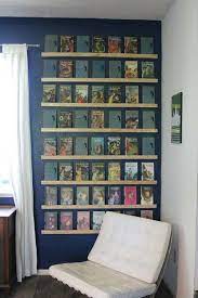 This helped to soften the big poster into all the books. How To Group Art And Collectibles Into High Impact Wall Decor 6 Basic Ideas From 19 Reader Homes Home Nancy Drew Books Decor