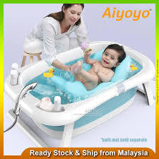These baby bathtub come with balboa control systems. Baby Folding Bathtub Baby Bath Tub Baby Bathtub Newborn Infant Baby Swimming Pool Space Saving Kid Seat Toddler Cushion Shopee Malaysia