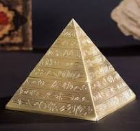 Pyramid Ashtray with Lid and Ancient Egyptian Words ...
