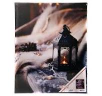 Lampion i gwiazdki - Świecący Obraz LED 30x40 cm