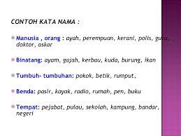 Kata nama am dan kata nama khas. Contoh Gambar Kata Nama Khas Gambar Kata Kata