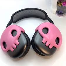 Original Airpods Max Case Cover Decoration 3D Printing Resin Pink Skull  Protective Cover for Airpods Max Accessories Y2K Gift
