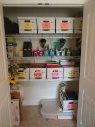 Office Closet Simple File Boxes Clean Lines Office Supply Organization Office Organization Closet Office