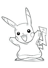Animals and christmas tree coloring pages. Pikachu No 25 Pokemon Generation I All Pokemon Coloring Pages Kids Coloring Pages