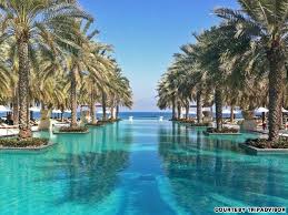 14 Of The World S Most Outrageous Hotel Pools Hotel Pool Ritz Carlton Hotel Oman Hotels