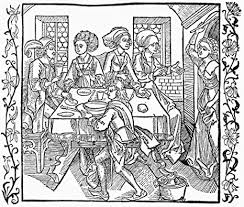 Medieval times dinner & tournament. Amazon Com Medieval Dinner Party Nmedieval Woodcut Poster Print By 18 X 24 Home Kitchen