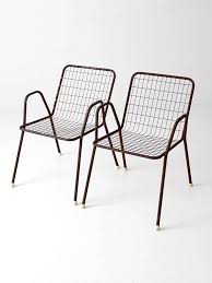 Mid Century Patio Chairs Emu Rio Style Metal Wire Chairs Etsy Metal Patio Chairs Wire Outdoor Chairs Patio Chairs