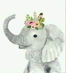 Check spelling or type a new query. Elephant With Flower Crown Elephant Illustration Elephant Painting Elephant Art