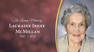 Lauraine Irene McMillan Funeral Service
