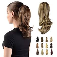 You'll get a beautifully elegant look. Synthetic Hair Jaw Ponytail Extension Claw Clip On Long Thick Wavy Pon Ninthavenue Europe
