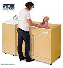 kiddie changing station hot water
