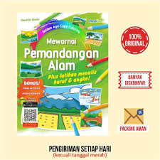 15+ mewarnai gambar pemandangan gunung anak tk, paud dan sd. Golden Age Copy Coloring Mewarnai Pemandangan Alam Plus Latihan Menulis Huruf Angka Terbaru Agustus 2021 Harga Murah Kualitas Terjamin Blibli