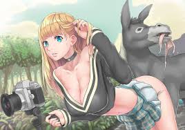 Zoofilia com novinhas - Jegue fodendo a buceta na ninfeta - Hentai – Hentai  - HQ Porno