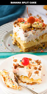 Banana Split Cake Banana Split Cake Banana Split Cake Recipe Banana Split Dessert Ice Cream