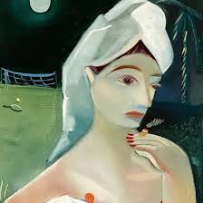 Brooklyn-based artist Danielle Orchard reinterprets the role of the female  subject and body in art. Her portraits depict in intimate, private  settings, yet far removed from the objectifying male gaze that has