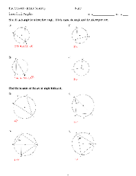 Inscribed angles lesson 9.5 geometry honors objective: Inscribed Angles Theorem Circles Worksheets Theworksheets Com Theworksheets Com