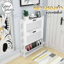 แนะนำส นค า ต เก บรองเท า ต ใส รองเท า ช นวางรองเท า ต เก บรองเท า 3 ช น ม สองขนาดให เล อก เร ยบง าย ช นวางรองเท า ส