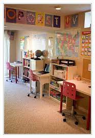 27 Ridiculously Cool Homeschool Rooms That Will Inspire You Homeschool Room Design Homeschool Decor Homeschool Room Organization