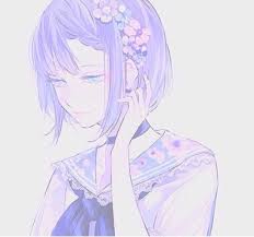 But the unique and iconic visual aesthetic cultivated alongside it is now, debatably, more popular and recognizable than the music itself. Aesthetic Purple Anime Girl Novocom Top