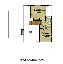 This double master suite cabin house plan features an attractive exterior composed of a board and batten a small side porch is located on the opposite side of the home with access into the family bedroom three is spacious with three window views and great closet space. Small 2 Story 3 Bedroom Cabin With Wraparound Porch