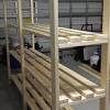 For storing lightweight items and tools, you can build shelves directly on your wall. 1