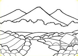 Gambar untuk diwarnai pemandangan hutan sungai places to visit. Gambar Mewarnai Pemandangan Pegunungan