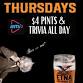 All Day Trivia & $4 Pints