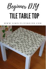 Hope you enjoyed the diy tiled table top project today. Easy Inexpensive Diy Tile Table Top Simply Living Simple Diy Projects