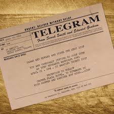 Printable Wedding Invitation Digital File Antique Rustic Etsy In 2020 Telegram Invitations Wedding Invitations Rustic Telegram Wedding Invitation