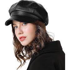 YM YOUMU Women Soft PU Leather Newsboy Beret Cap Vintage Unisex Gatsby  Cabbie Hat (White, Small) : Amazon.co.uk: Fashion