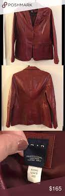 Vintage 2000 Gap Red Leather Jacket Leather Jacket Jackets Red Leather Jacket