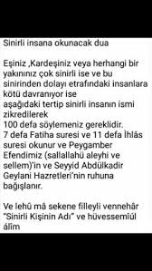Sinir Duasi Dualar Alintilar Duanin Gucu