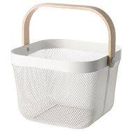 Risatorp Sepet Beyaz 25x26x18 Cm Ikea Ikea Mutfak Tel Sepet Ikea