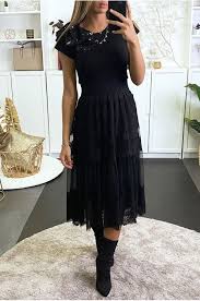 Achetez le design « dentelle noire » par timothy frink sur les produits suivants dentelle noire minijupe. Jupe Noir Double En Tulle Avec De La Dentelle Vetement Mode Pour Les Soiree