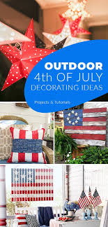 These easy decorations cover this winter front door display is layered with holiday cheer. Front Porch Outdoor 4th Of July Decorating Ideas The Budget Decorator