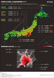 東京から何時間で行けるのか 日本全国19万エリア調査 ヤフー 地図データ使い交通シミュレーション 地図 日本 データ