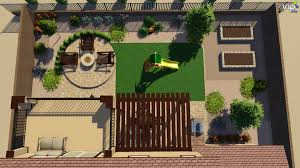 3d Landscape Design Small Vegas Backyard Turned Into A Awesome Useable Space Raised Fire Pit Bbq Privacy Tress To Backyard Landscape Design Artificial Turf