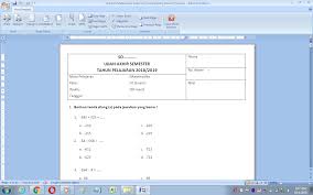 Check spelling or type a new query. Soal Uas Matematika Semester 1 Kelas 6 Kurikulum 2013 Dan Kunci Jawaban Antapedia Com