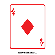 (a) what is the probability that the drawn card is the queen. Ace Of Diamonds Card Sticker