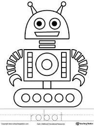 Free Robot Coloring Page And Word Tracing Worksheet Does Your Child Like Robots This Is A Fun Robot C In 2020 Frog Coloring Pages Robots Preschool Coloring Pages