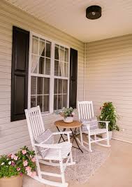 Front Porch Facelift In Honor Of Design In 2020 Front Porch Furniture House Front Porch Patio