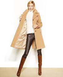 Get the best deals on anne klein women's coats and jackets. Anne Klein Wool Cashmere Blend Notched Collar Walker Coat Coats Women Macy S Coat Outfit Casual Leather Pants Women Brown Leather Pants