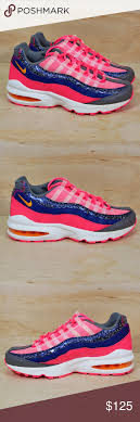 Nike Air Max 95 Purple Pink Blue Gs Shoes New In 2020 Nike Air Max 95 Nike Air Max Air Max 95