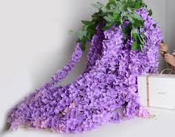 Emerald is a typical fall wedding color and accents like metallic gold or ivory are best matches for it. Light Pink Wisteria Garland 70 Hanging Flowers For Outdoor Wedding Ceremony Decor Silk Wisteria Vine Wedding Arch Floral Decor Flowers For Hanging Flowerswisteria Garland Aliexpress