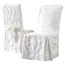 The smartseat chair protector is the better way to protect your dining room and kitchen chairs from stains and spills. Matelasse Damask Dining Room Chair Cover White Sure Fit Target