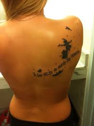 Peter Pan Tattoo To Live Will Be An Awfully Big Adventure Peter Pan Tattoo Tattoos Literary Tattoos