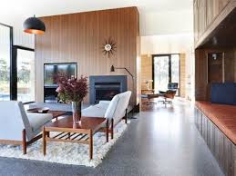 Polished Concrete Floors Are Rather Cold So You Can Add Comfy Rugs Concrete Floors Living Room Polished Concrete Concrete Floors