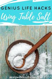 Genius Life Hacks Using Table Salt That Everyone Should Try Life Hacks Hacks Table Salt