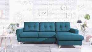 Bobochic Oslo Canape D Angle Droit Convertible Bleu Canard Pas Cher Canape Rue Du Commerce Canape Angle Canape Angle Convertible Canape Angle Gauche
