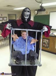 Boy Trapped In A Cage By Monster Homemade Halloween Costume
